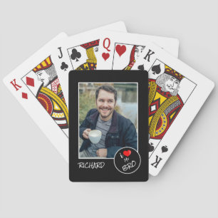 I Love My Bro, Custom Photo – Personalized Poker Cards