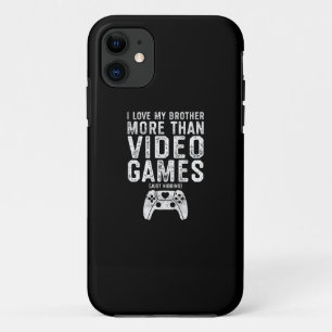I Love My Brother Funny Video Gamer Gift Boys Girl iPhone 11 Case