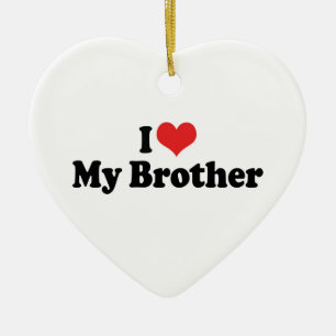 I Love My Brother Ornament