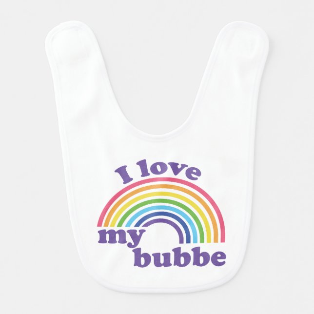 I Love My Bubbe Bib (Front)