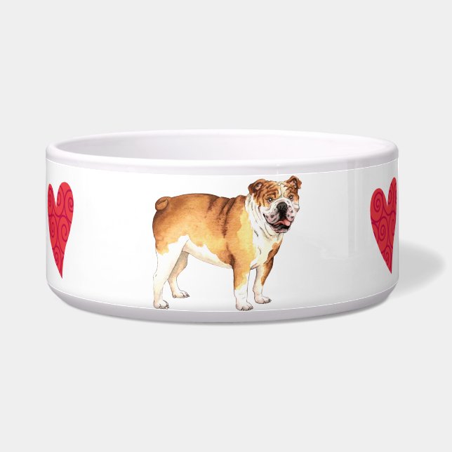 I Love my Bulldog Bowl