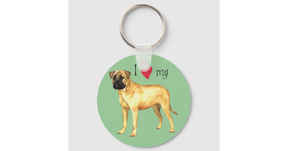 Boxer Acrylic Dog Breed Keychain Cartoon Kawaii Art Puppy 