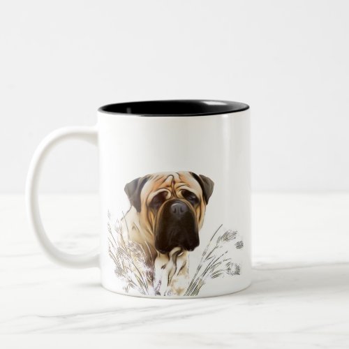 I love my bullmastiff Two_Tone coffee mug