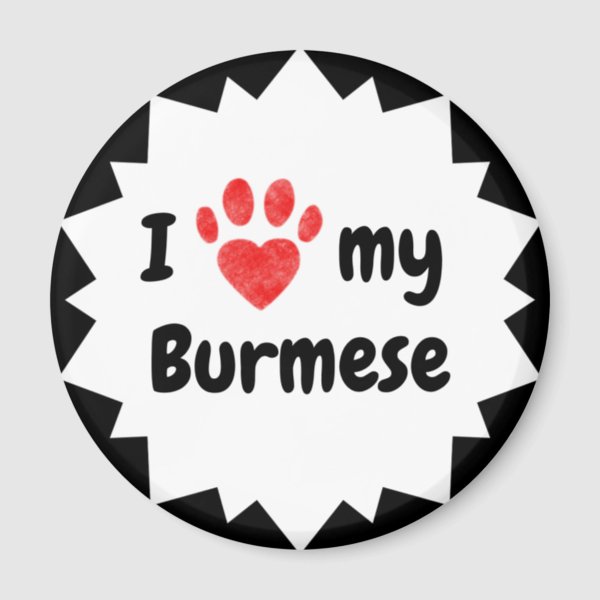 I Love My Cat Refrigerator Magnets Zazzle