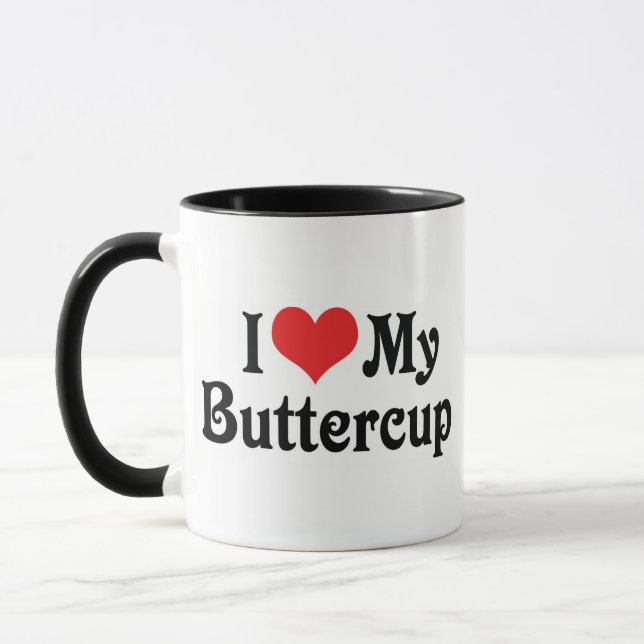 I Love My Buttercup Mug (Left)