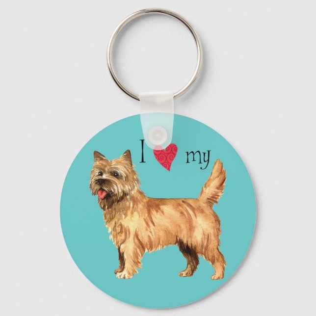 I Love my Cairn Terrier Keychain (Front)