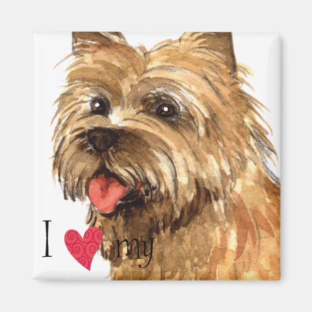 I Love my Cairn Terrier Magnet (Front)