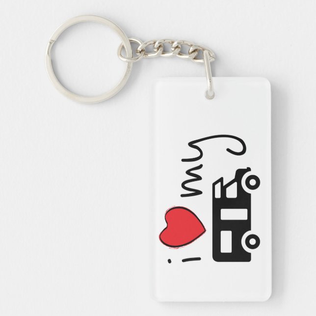 I love my camper. I love my camper. Holiday Keychain (Front)