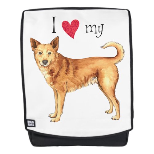 I Love my Canaan Dog Backpack