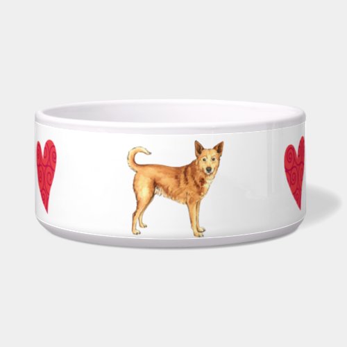 I Love my Canaan Dog Bowl