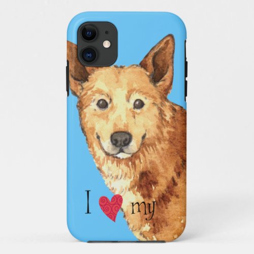 I Love my Canaan Dog iPhone 11 Case