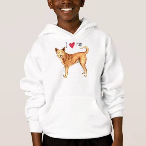 I Love my Canaan Dog Hoodie