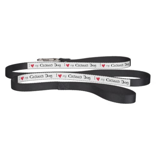 I Love my Canaan Dog Pet Leash