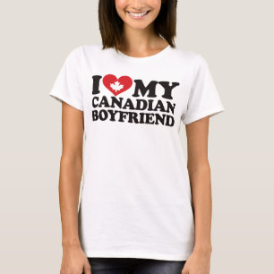 I Love My Canadian Boyfriend T-Shirt