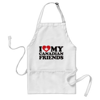 I Love My Canadian Friends Adult Apron