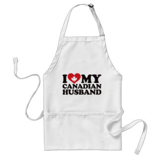 I Love My Canadian Husband Adult Apron