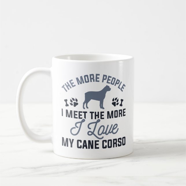 I Love My Cane Corso Coffee Mug (Left)