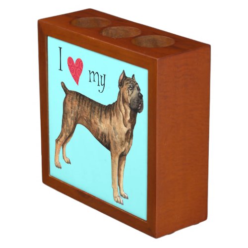 I Love my Cane Corso Desk Organizer