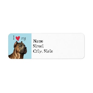 I Love my Cane Corso Label