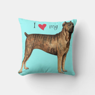 I Love my Cane Corso Throw Pillow