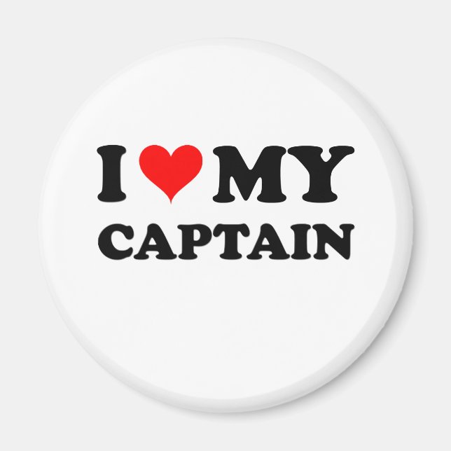 I Love My Captain Magnet (Front)