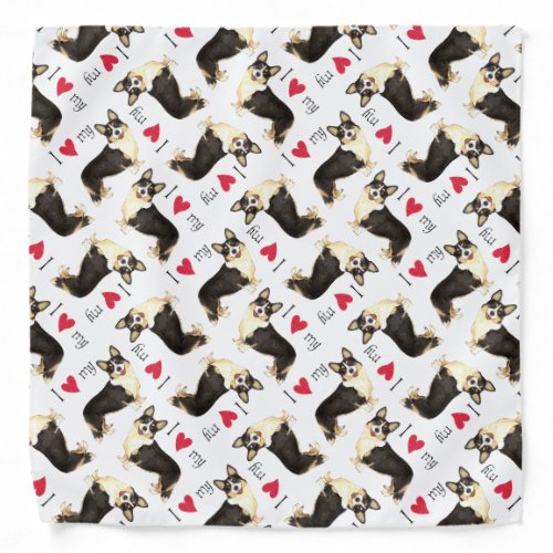 I Love my Cardigan Welsh Corgi Bandana