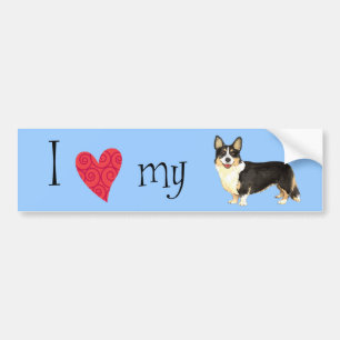 I Love my Cardigan Welsh Corgi Bumper Sticker