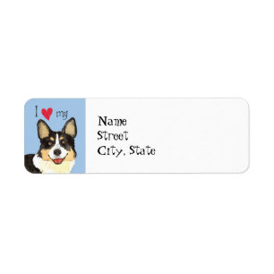 I Love my Cardigan Welsh Corgi Label