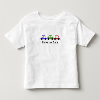I Love My Cars Toddler T-shirt