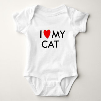 I LOVE MY CAT BABY BODYSUIT