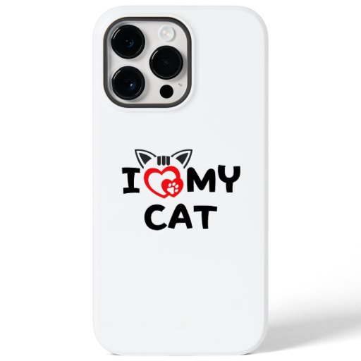I Love My Cat Case-Mate iPhone 14 Pro Max Case