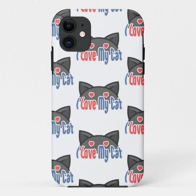I love my cat Case-Mate iPhone case (Back)