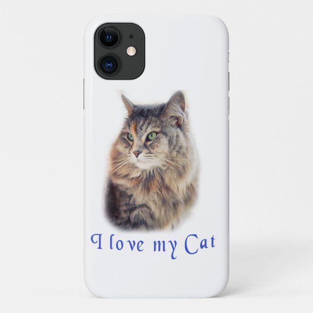 I love my cat  Case-Mate iPhone case (Back)