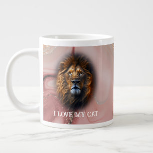 "I Love My Cat" Custom Specialty Mug Marble & Lion