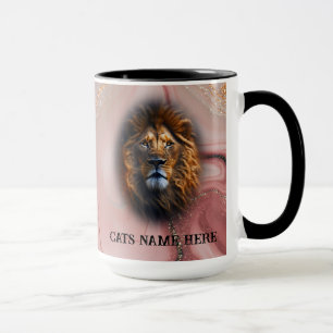 I Love My Cat Custom Text Personalized Coffee Mug