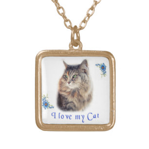 I love my Cat Gold Plated Necklace