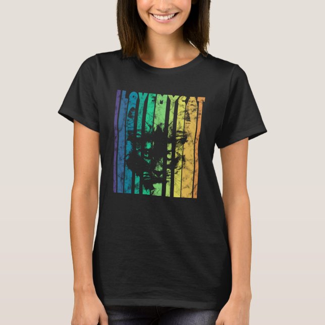 I Love My Cat I Love My Cat Fan T-Shirt (Front)