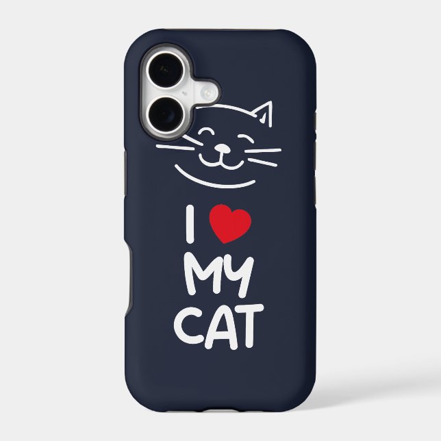 I love my cat iphone case (Back)