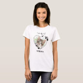 I Love My Cat Personalized Heart Pet Photo T-Shirt (Front Full)