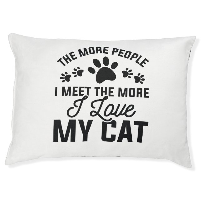 I Love My Cat Pet Bed (Front)