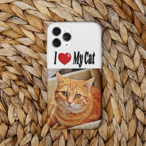 I Love My Cat photo   iPhone 13 Case