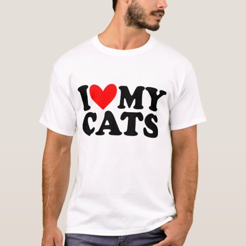 i love my cat T_Shirt