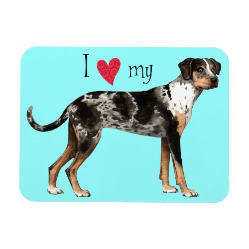 I Love my Catahoula Magnet