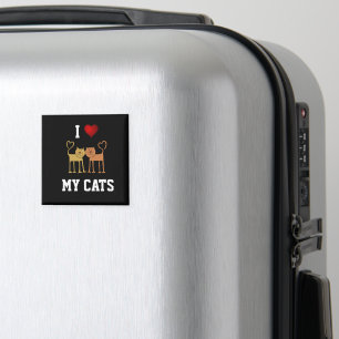 I Love My Cats Magnet