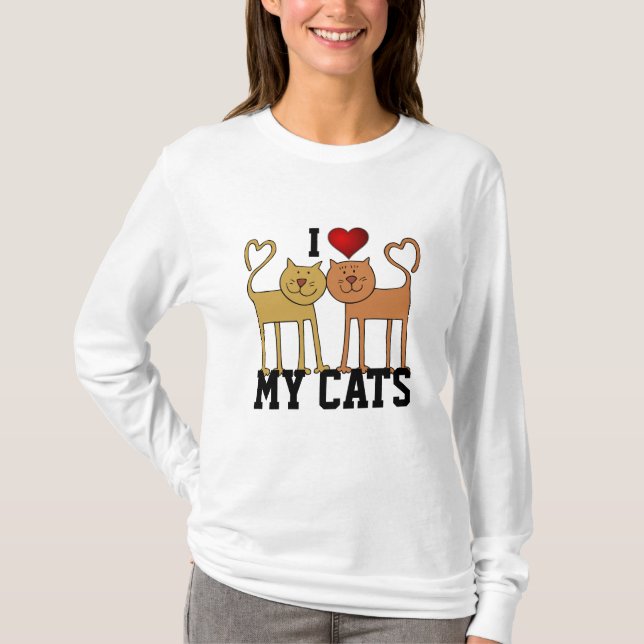 I Love My Cats T-Shirt (Front)