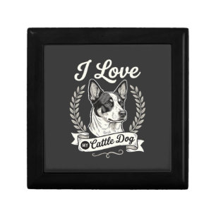 I Love My Cattle Dog Vintage Dog Lover Gift Box