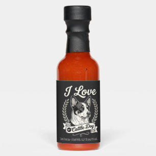 I Love My Cattle Dog Vintage Dog Lover Hot Sauces
