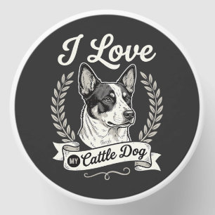 I Love My Cattle Dog Vintage Dog Lover Mini Candle Favors