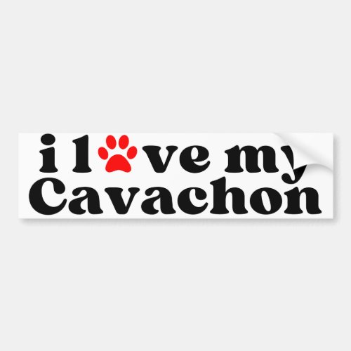 i love my Cavachon Bumper Sticker