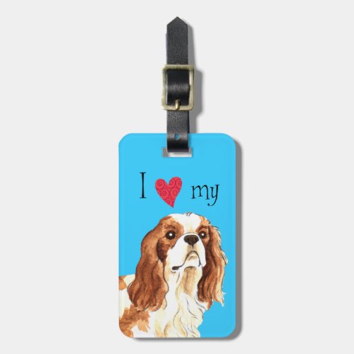 I Love my Cavalier Luggage Tag